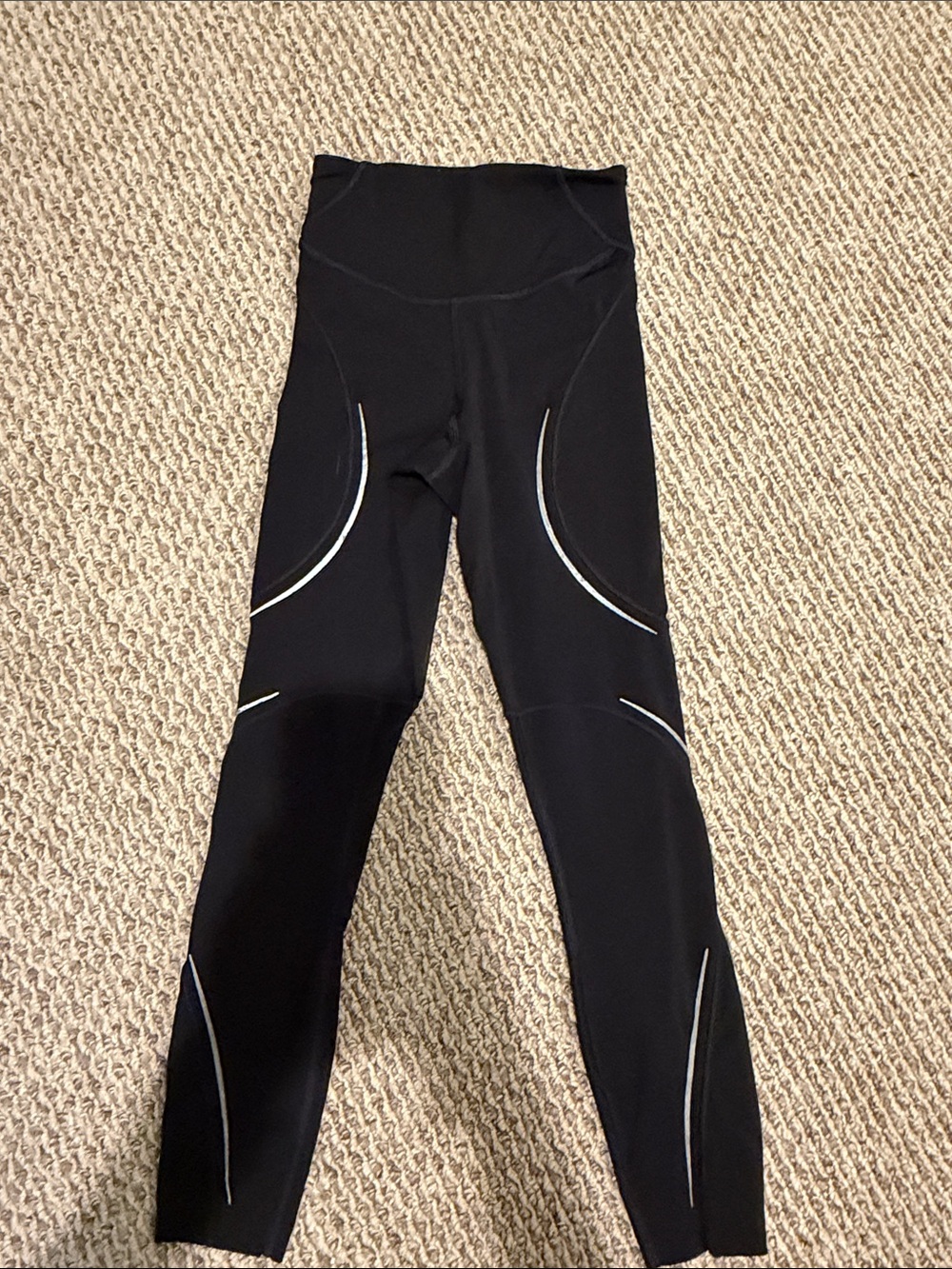 Lululemon Pants Womens 0 Black Base Pace High-Rise HR Reflective Tight 25" - Picture 7 of 12
